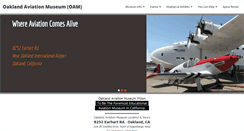 Desktop Screenshot of oaklandaviationmuseum.org