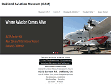 Tablet Screenshot of oaklandaviationmuseum.org